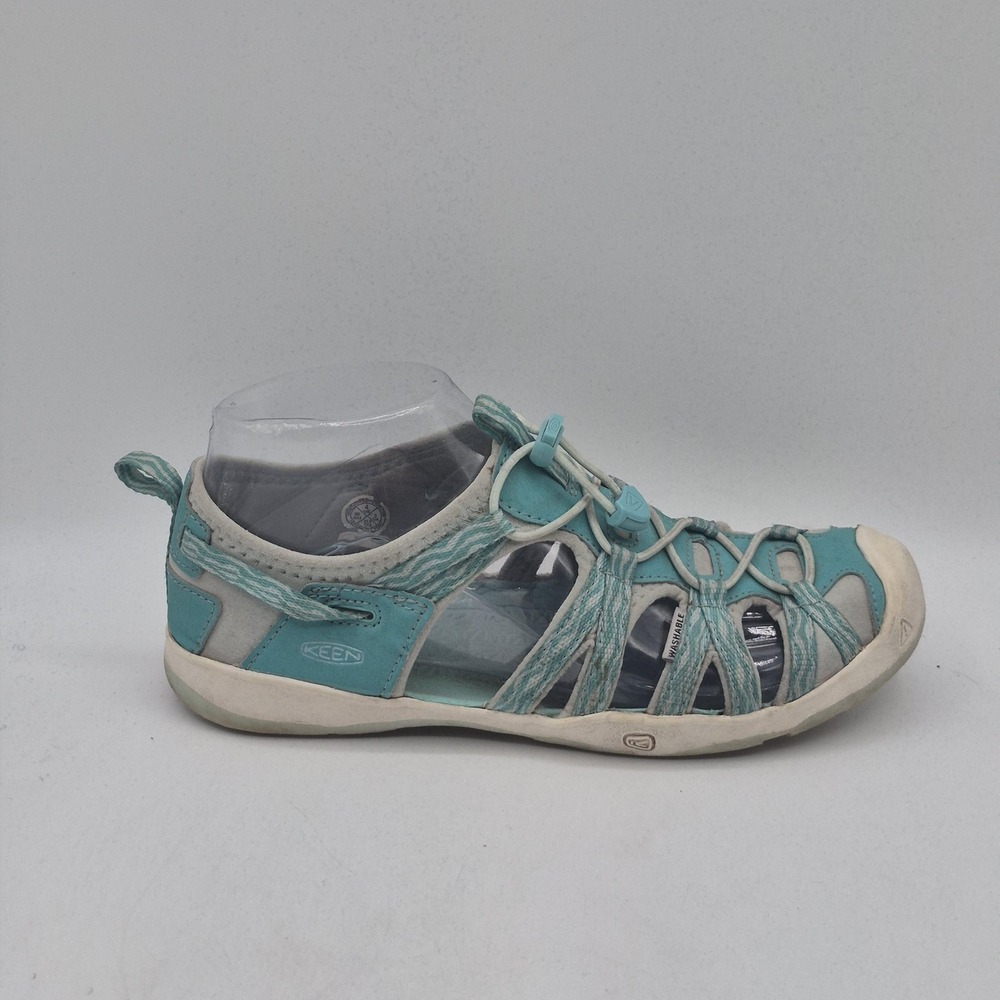 Keen Whisper Sandals Youth Girls Size 4 Blue Bungee Hiking Sport Water Shoes - Picture 3 of 13